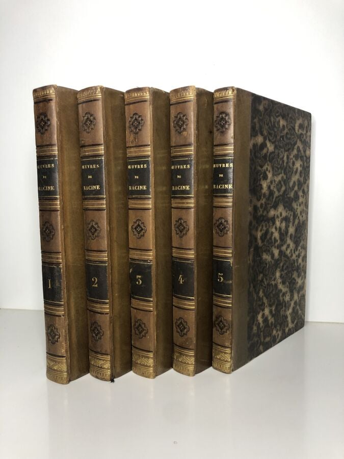 PETITOT M. - OEuvres de Jean Racine. Edité à Paris chez A. Boulland en 1829. 5…