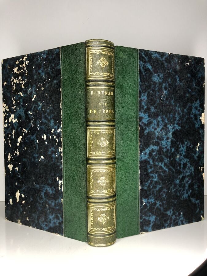 RENAN (Ernest). - Vie de Jésus. Edité à Paris chez Michel Lévy frères en 1863.…