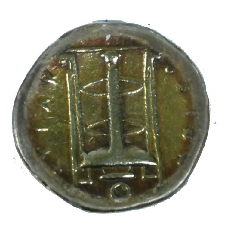 * Sicile - Syracuse (317-289 avant J.C) - 50 Litrae en Electrum - Tête laurée d…