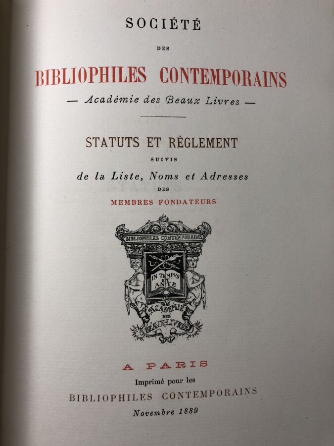 Société des bibliophiles contemporains. - Société des bibliophiles contemporain…