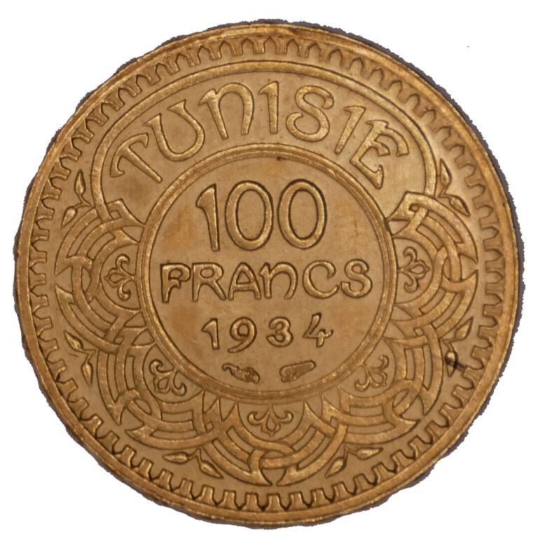 * Tunisie - Protectorat Français - 100 Francs 1934 - A : Inscriptions - R : Val…