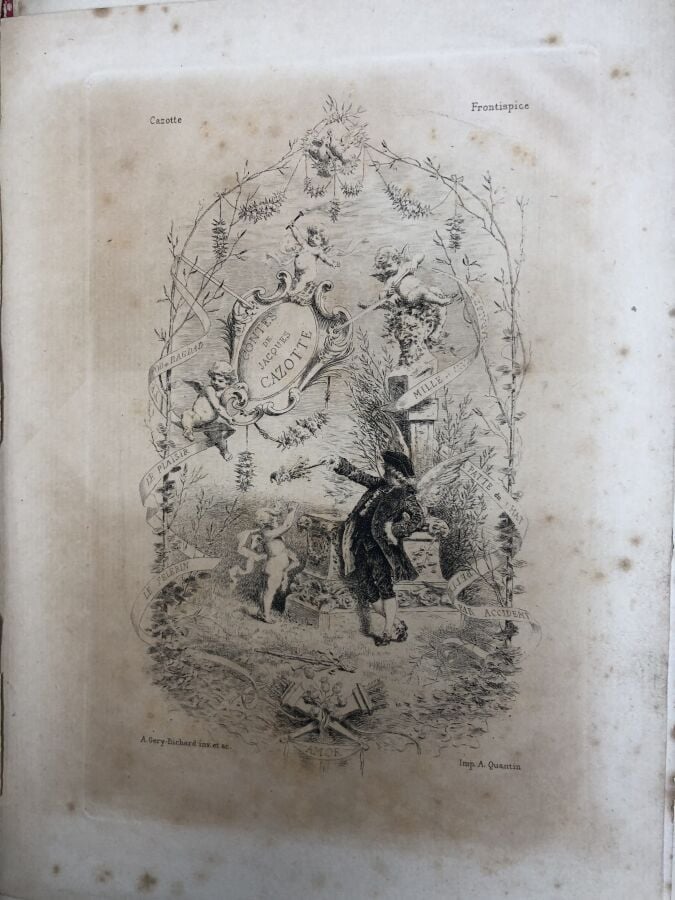 UZANNE (Octave). - Eaux-fortes pour illustrer les contes de Cazotte, compositio…
