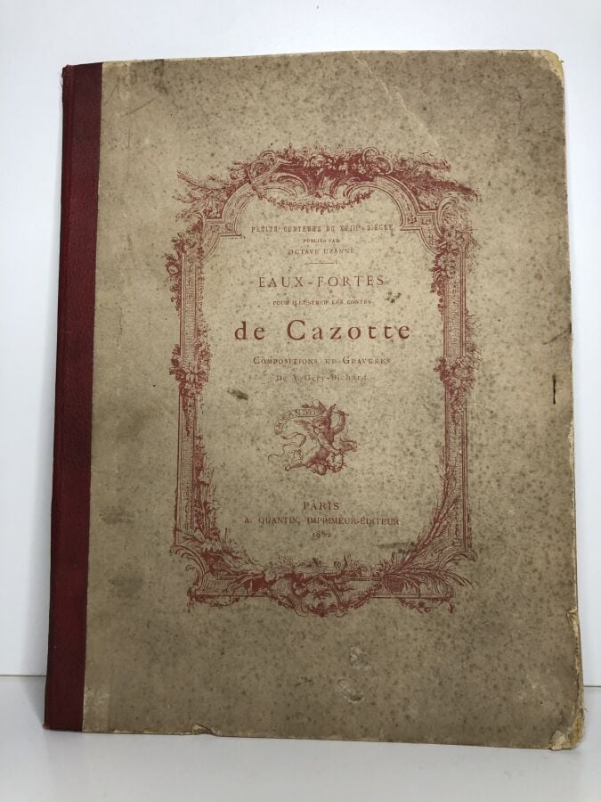 UZANNE (Octave). - Eaux-fortes pour illustrer les contes de Cazotte, compositio…
