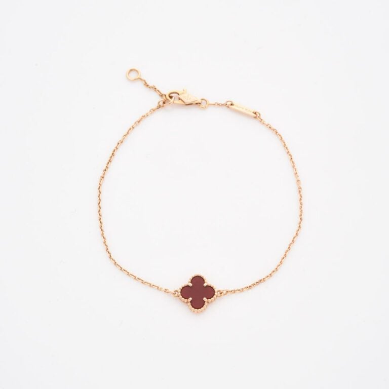 VAN CLEEF & ARPELS - Bracelet en or jaune (750) modèle Sweet Alhambra à maille…
