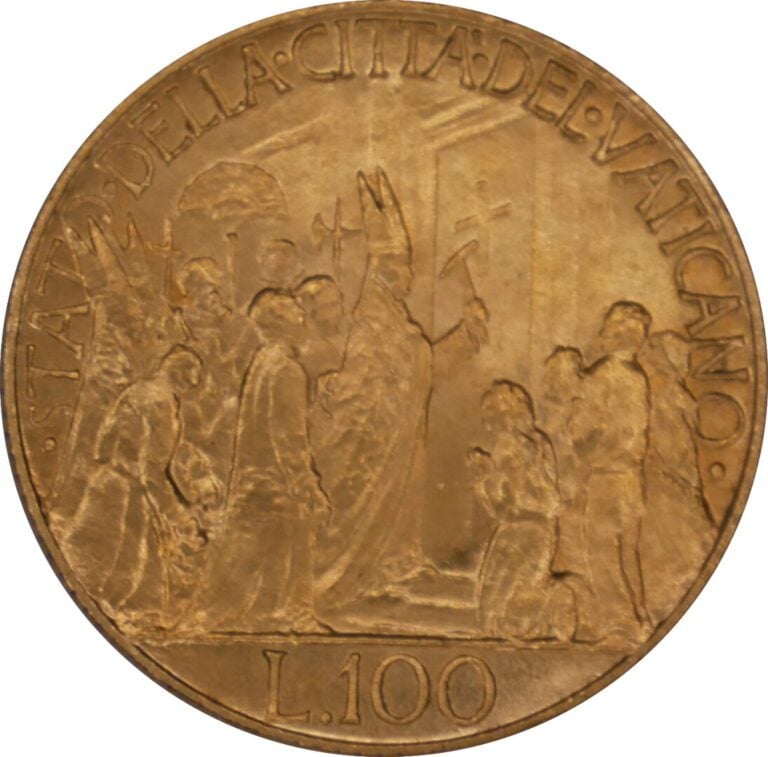 * Vatican - Pie XII (1939-1958) - 100 Lire 1950 année du jubilée - A : Buste à…