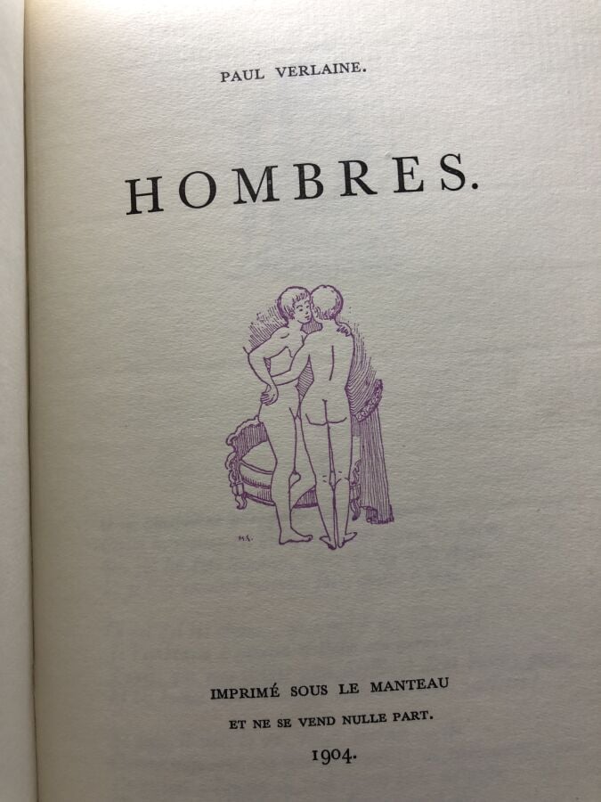 VERLAINE (Paul). - OEuvres libres, les amies. Femmes. Hombres. Edité à Paris au…
