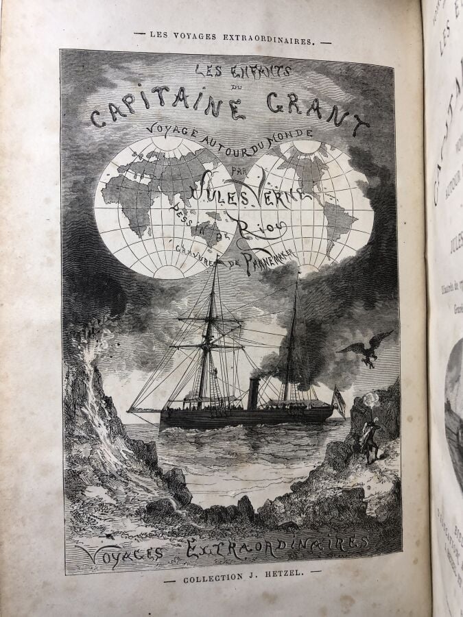VERNE (Jules). - Les enfants du capitaine Grant. Edité à Paris chez J. Hetzel e…