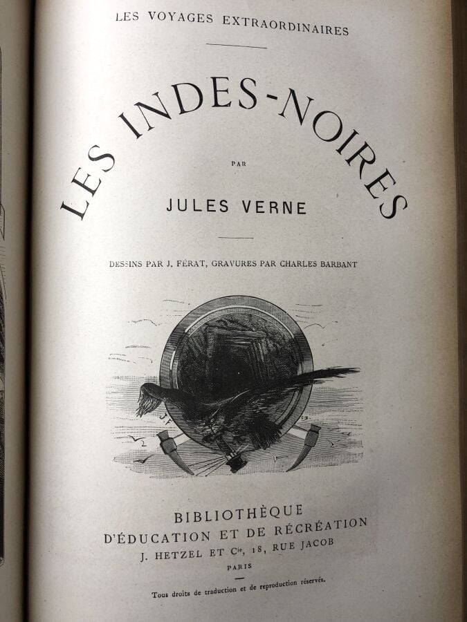 VERNE (Jules). - Les tribulations d'un chinois en Chine. Edité à Paris chez Het…