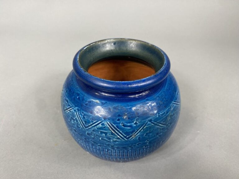 Aldo LONDI (1911-2003), BITOSSI (attribué à), moderne - Vase boule à col ourlé…