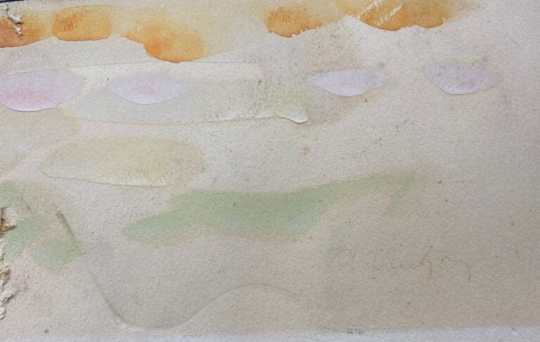 Alfred VACHON (1907-?), attribué à - Vue de port - Aquarelle sur papier - Signa…