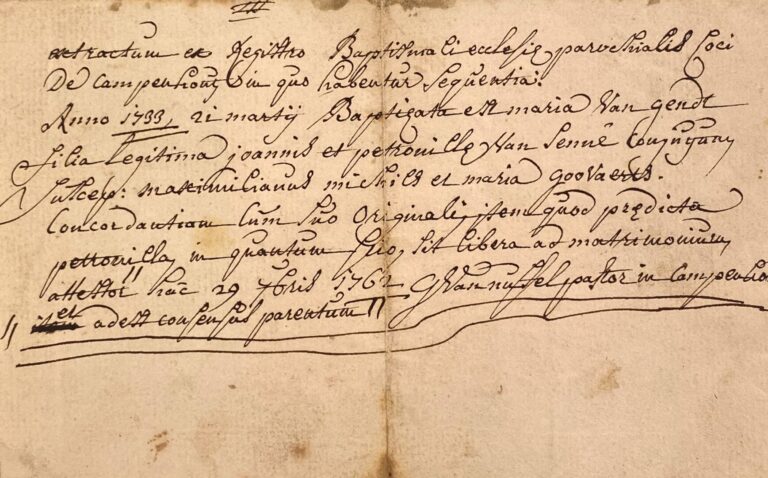Cinq papiers manuscrits, XVIII° siècle, en langue hollandaise - Trois papiers i…