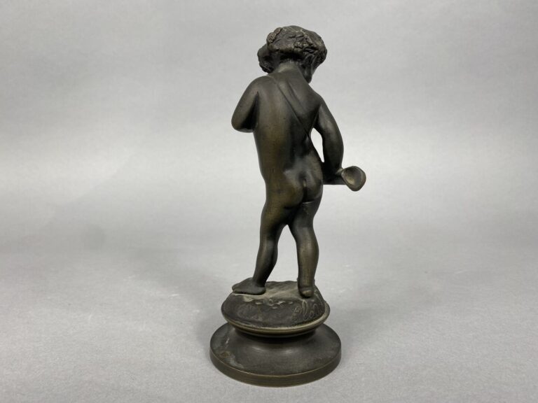 CLODION (1738-1814), d'après - Sujet en bronze patiné représentant Bacchus enfa…