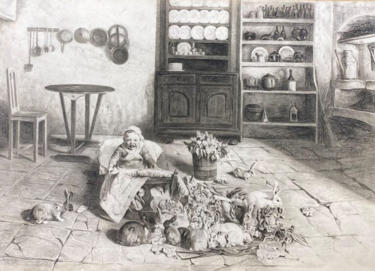 D'après Antoine WATTEAU (1684-1721) - Les plaisirs du Bal - Gravure - 55 x 66 c…
