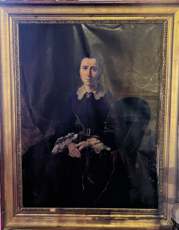 Ecole française du XIXe siècle - (Alexandre Josquin) - Portrait de femme de qua…