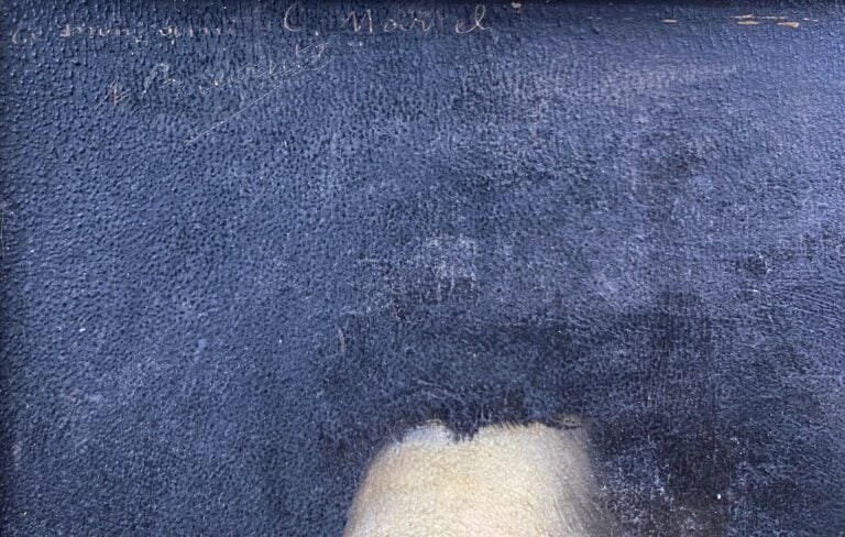 Ecole française du XIXe siècle - Portrait d'homme de profil - Huile sur panneau…