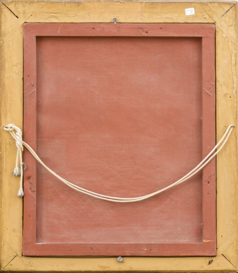 Ecole Française XIXème. - Portrait de femme au collier de perles - Huile sur To…
