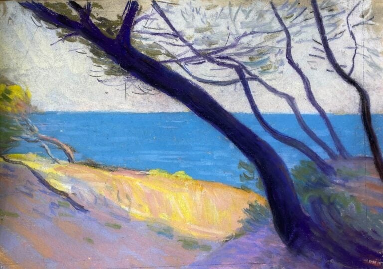 Ecole moderne - Important ensemble de pastels sur papier (environ une trentaine…