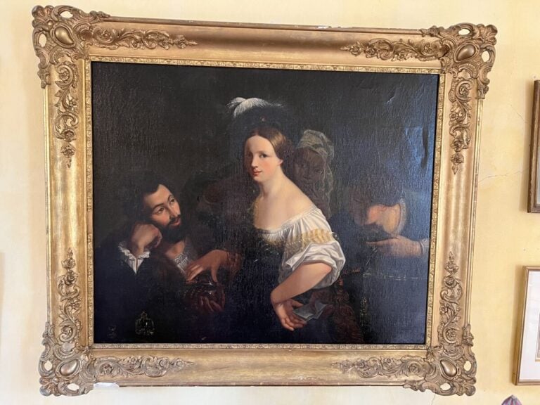 Ecole XVIIème copie du tableau de X. SIGALON - La courtisane - Huile sur Toile…