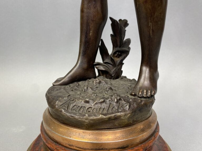 Ernest RANCOULET (1842-1918), d'après - Amour - Sculpture en régule patiné - H…
