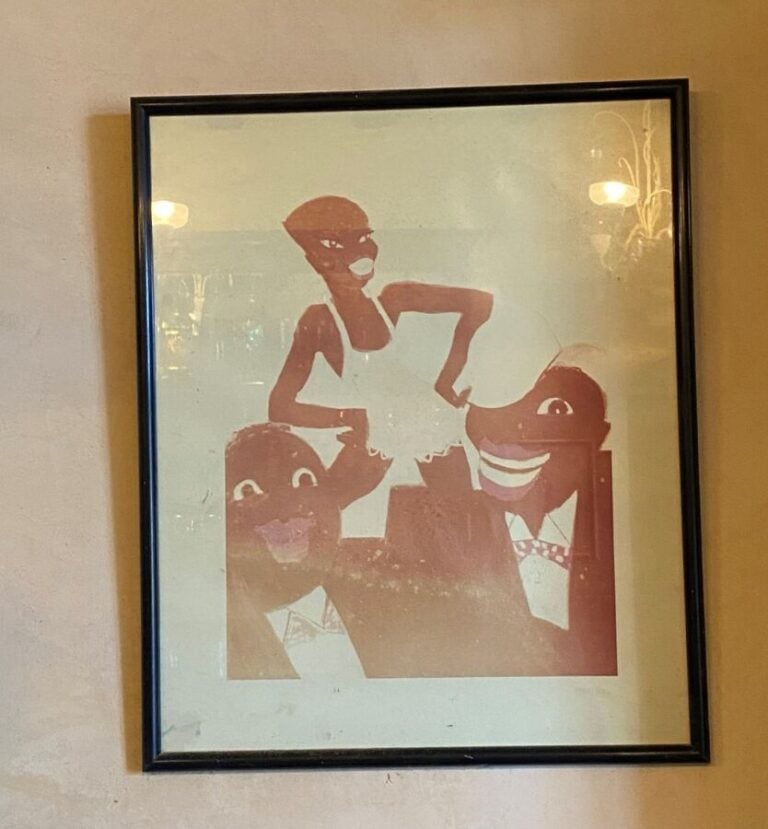 Georges Le Poitevin, (Le Havre, 1912-Puyloubier,1992) - « Fête africaine ». - G…
