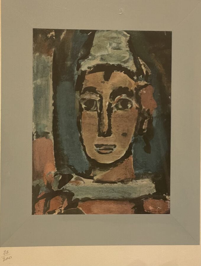 Georges ROUAULT (1871-1958) - Clowns,1933, - Pochoir sur vélin, édition Jeanne…