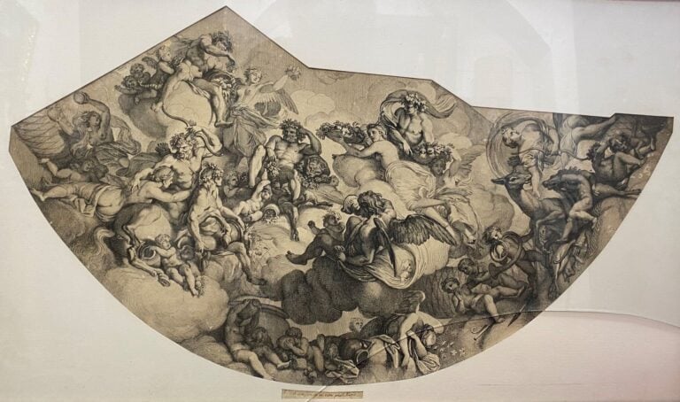 Gérard AUDRAN (1640-1703), d'après Lebrun - Gravure représentant une scène de b…