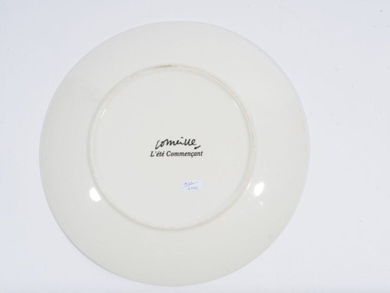 Guillaume CORNEILLE (1922-2010) d'après - L'Été commençant - Assiette en porcel…