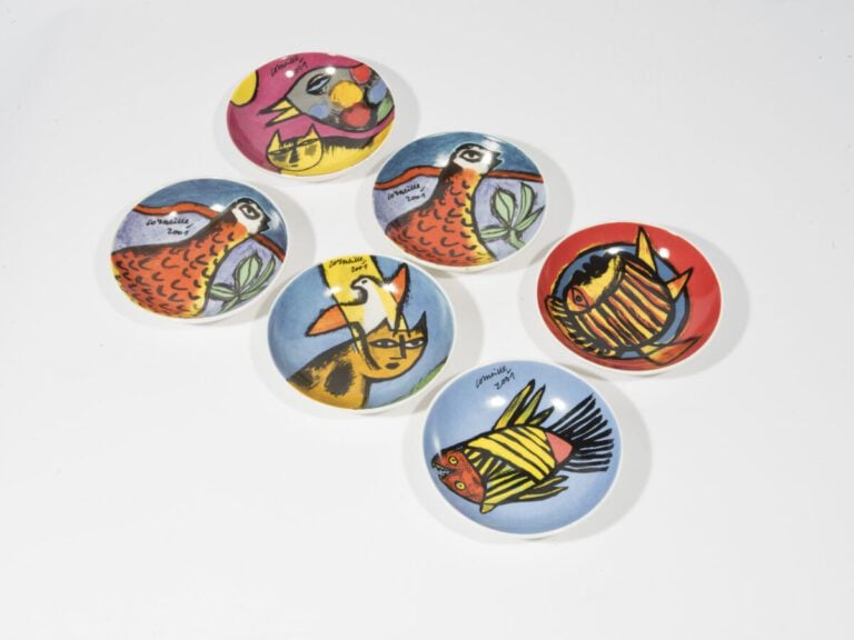 Guillaume CORNEILLE (1922-2010) d'après - Poisson ; Oiseau ; Oiseau et chat ; P…