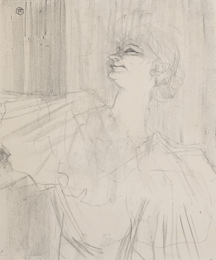 Henri de TOULOUSE-LAUTREC (1864-1901) (01151) - Yvette Guilbert « A Ménilmontan…