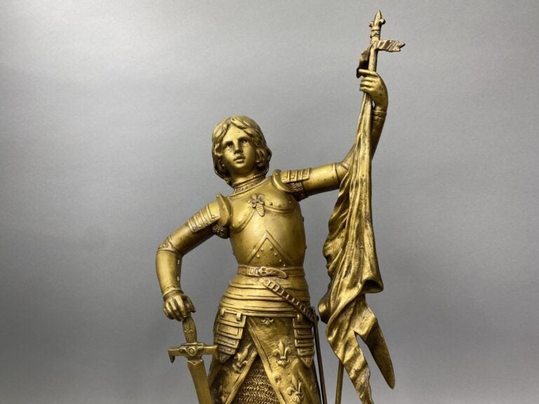 Hippolyte François MOREAU (1832-1927), d'après - Jeanne d'Arc - Sculpture en ré…