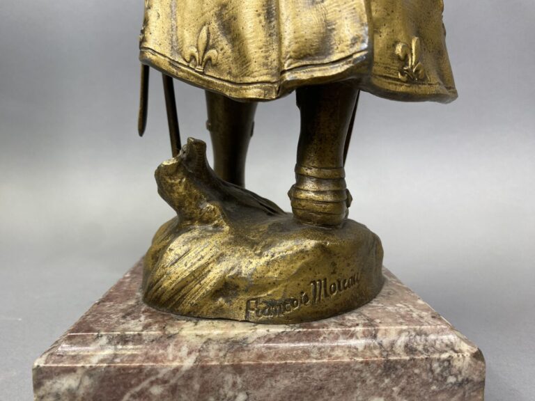 Hippolyte François MOREAU (1832-1927), d'après - Jeanne d'Arc - Sculpture en ré…