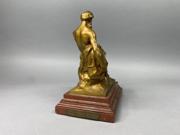 Israel ROUKHOMOVSKY (1860-1934) - Moïse - Epreuve en preuve à patine dorée - Sg…
