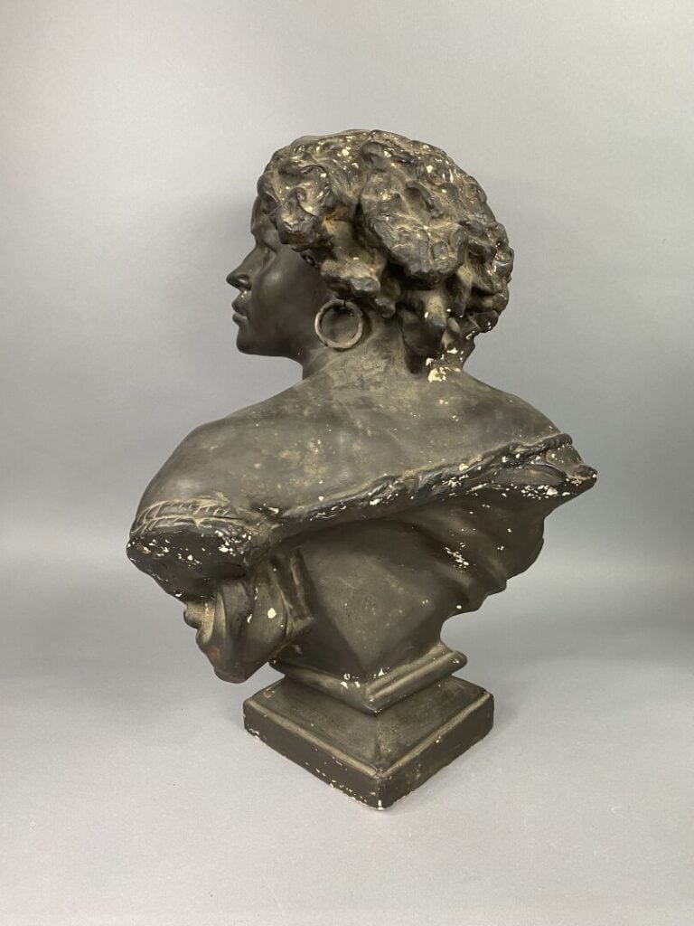 Jean-Baptiste CARPEAUX (1827-1875), d'après - "Pour naître esclave" - Buste en…