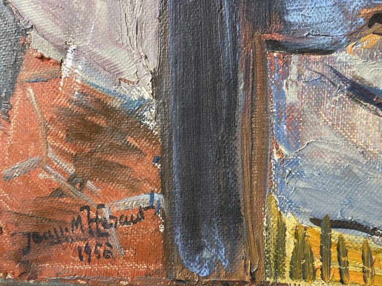 Jean-Marcel HERAUT (1920-1982) - Femme dans un intérieur - Huile sur toile - Si…