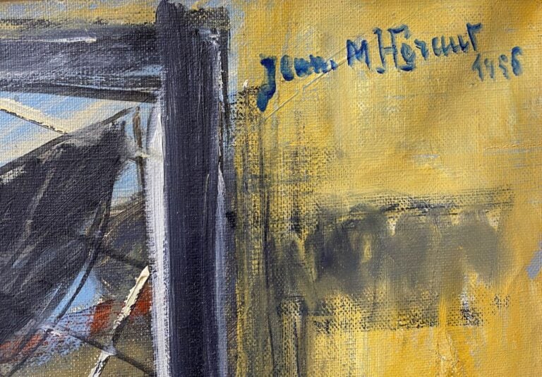 Jean-Marcel HERAUT (1920-1982) - Nature morte au violon - Huile sur toile - Sig…