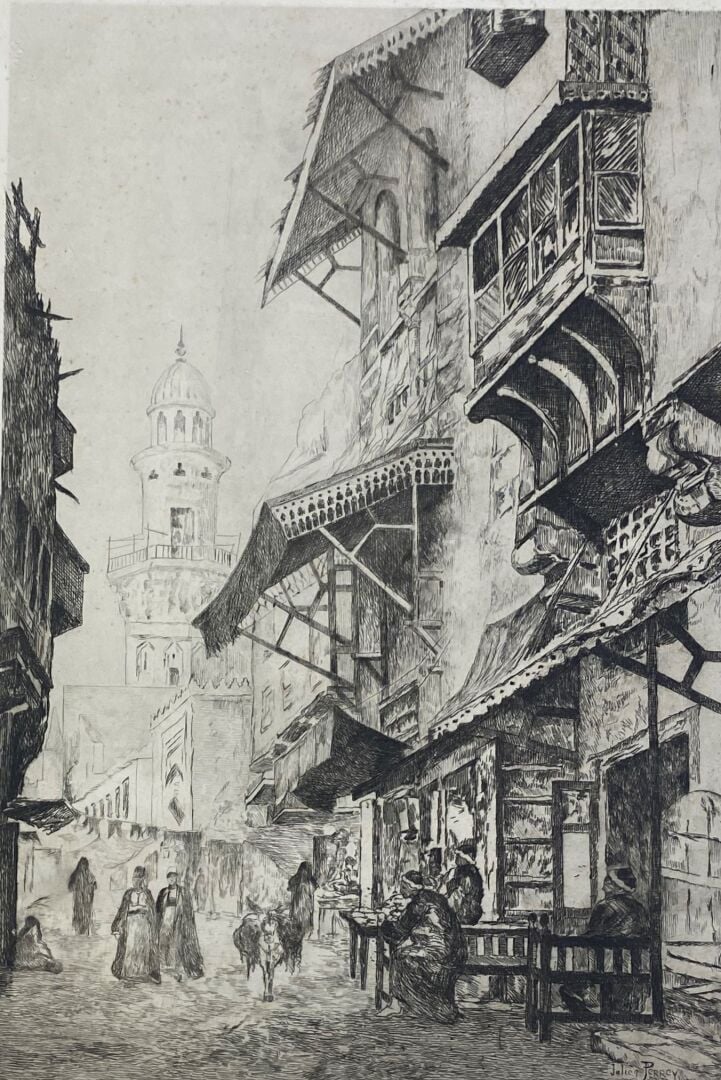 Julien Auguste PERREY (1871-?) - Fort lot d'eaux-fortes et aquateintes représen…