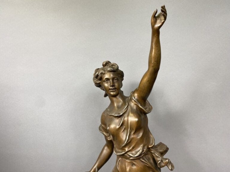 L. CHARLES (XIXe-XXe), d'après - L'Harmonie - Sculpture en régule patiné - H (t…