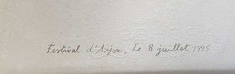« Le château de Montgeoffroy » - Lithographie en couleur, réalisée dans le cadr…
