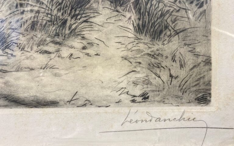 Léon DANCHIN (1887-1938) - Lièvre - Eau-forte - Signée en bas à droite et numér…