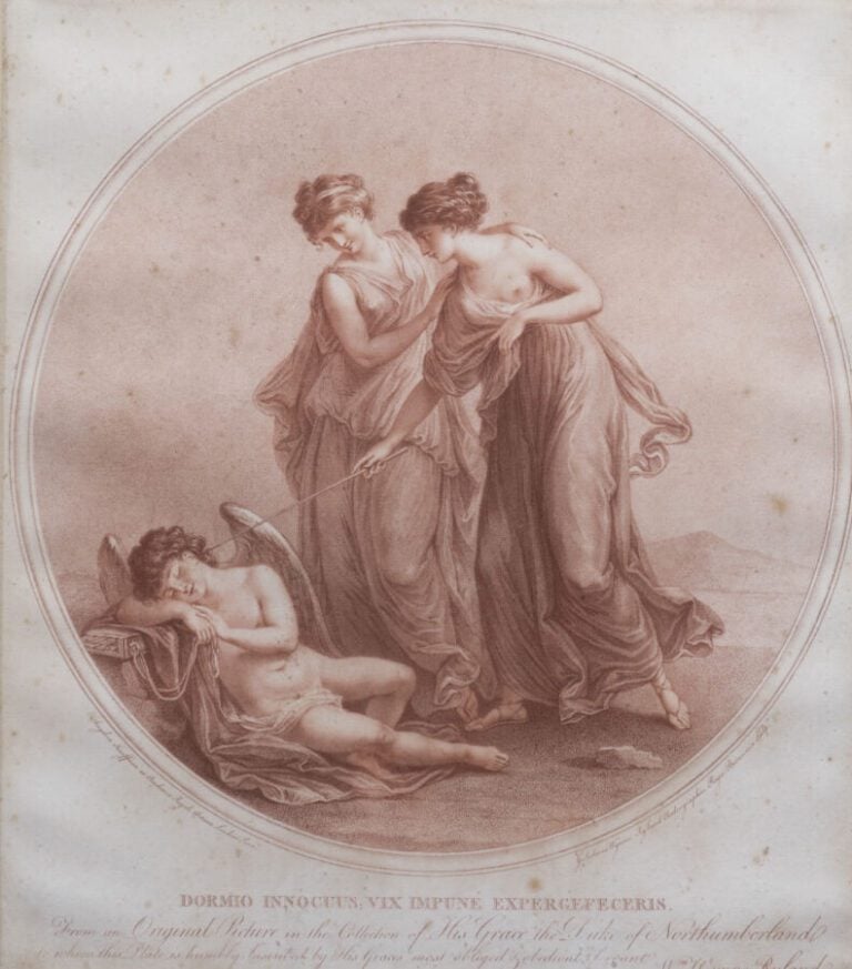 Lot de Gravures à la façon sanguine comprenant : d'après Carl VAN LOO. Profil d…