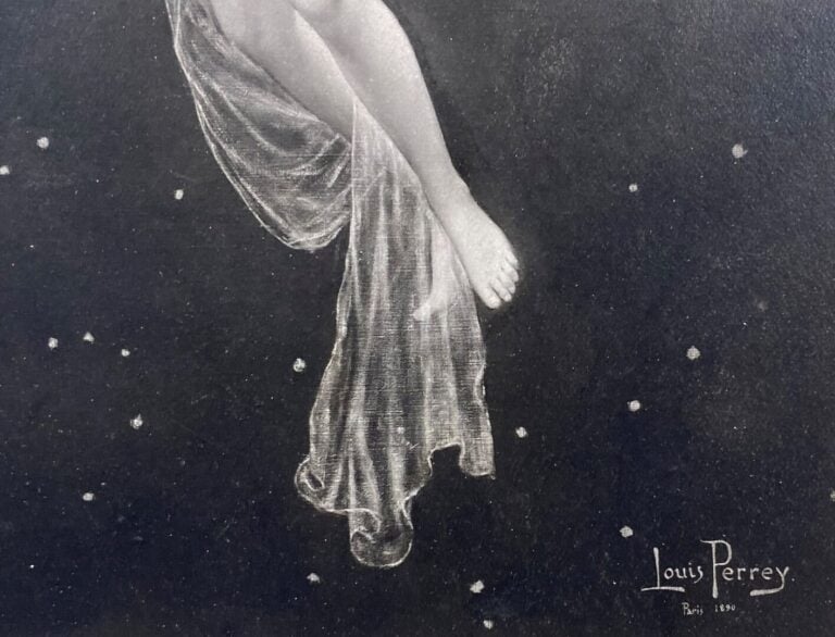 Louis Justin Maurice PERREY (1856-?) - La Muse - Eau-forte en couleurs - Signée…