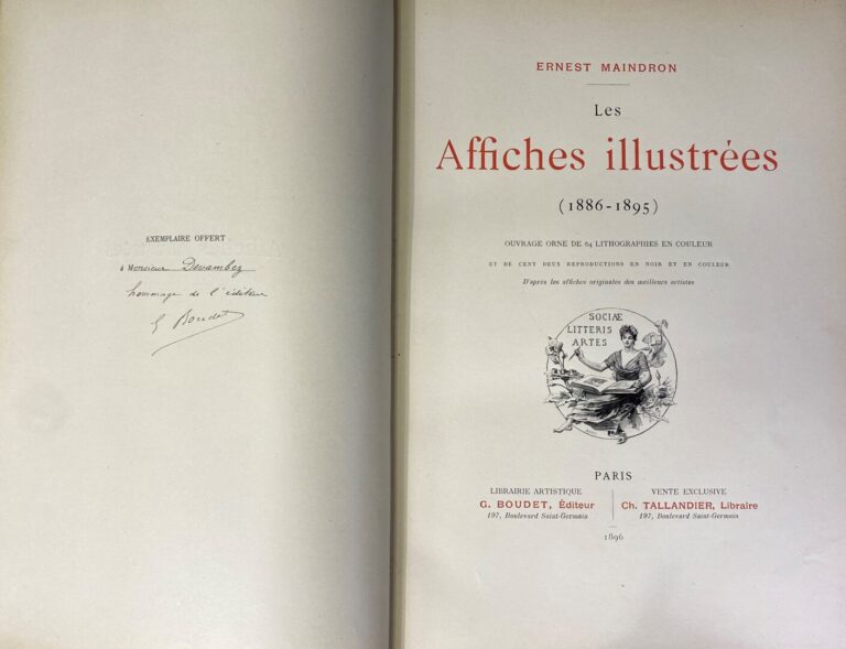 MAINDRON (Ernest) - Les Affiches Illustrées (1886-1895). 64 lithographies en co…