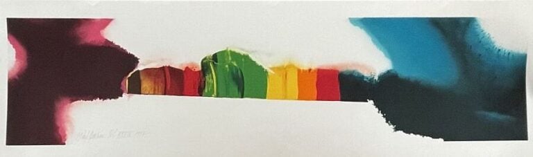 Paul JENKINS (1923-2012) - Composition, 1987 - Lithographie sur vélin, signée e…