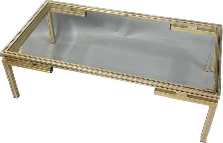 Pierre VANDEL (1939) - Ensemble comprenant une table basse de forme rectangulai…