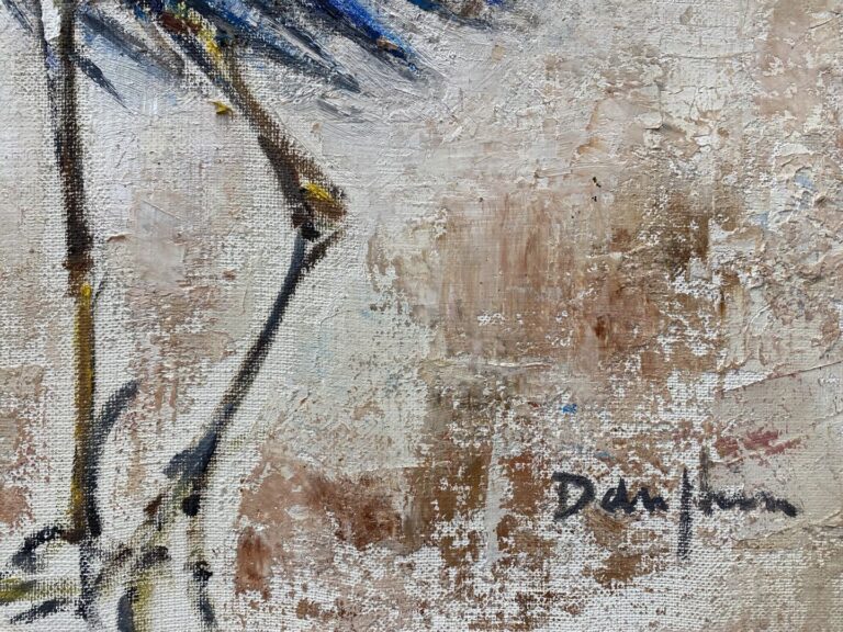 Raymond DAUPHIN (1910-1995) - Grue - Huile sur toile, signée en bas à droite -…