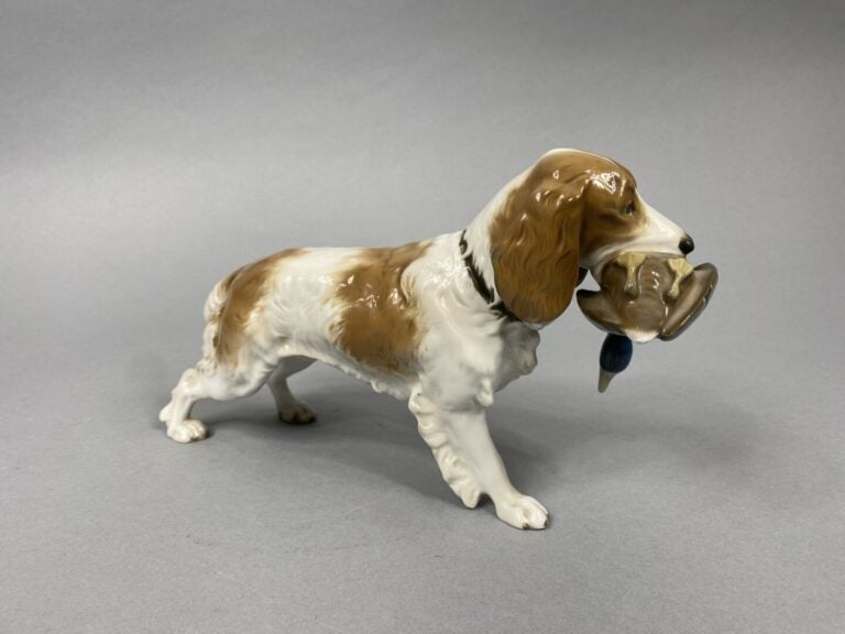 ROSENTHAL - Deux sujets en porcelaine émaillée polychrome figurant un canard et…