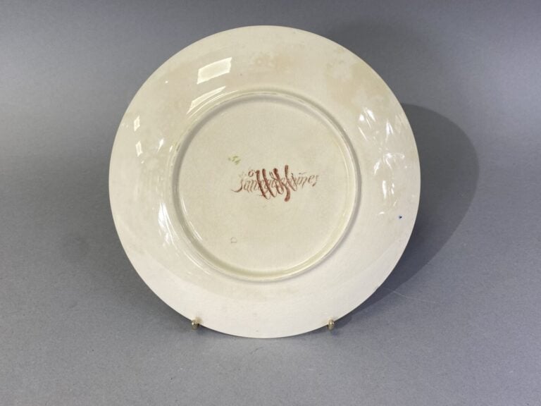 ROUEN, GIEN, SARREGUEMINES, etc - Lot d'assiettes en faïence à décor imprimé di…