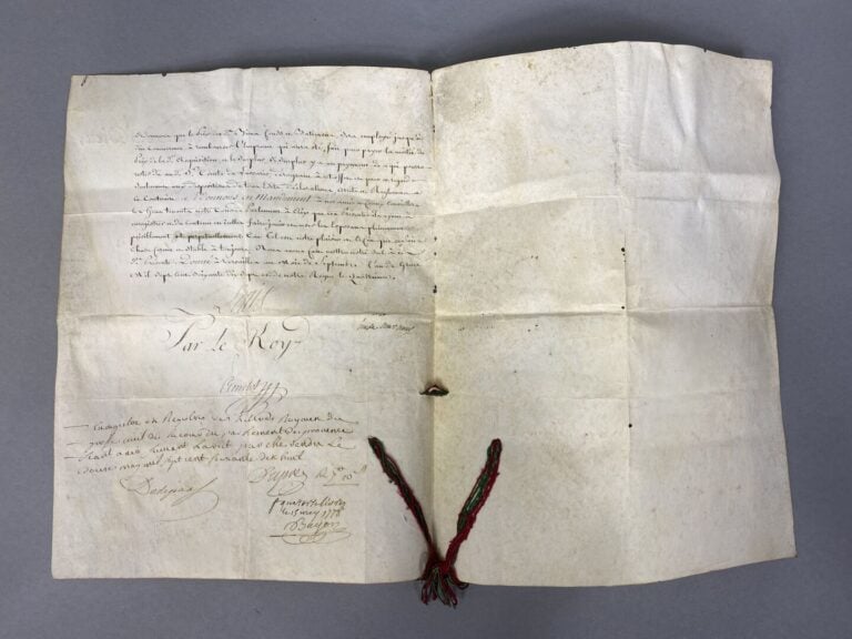 [SAINT PAUL de VENCE] - Pièce in folio. 2 pages manuscrites sur vélin, datée de…