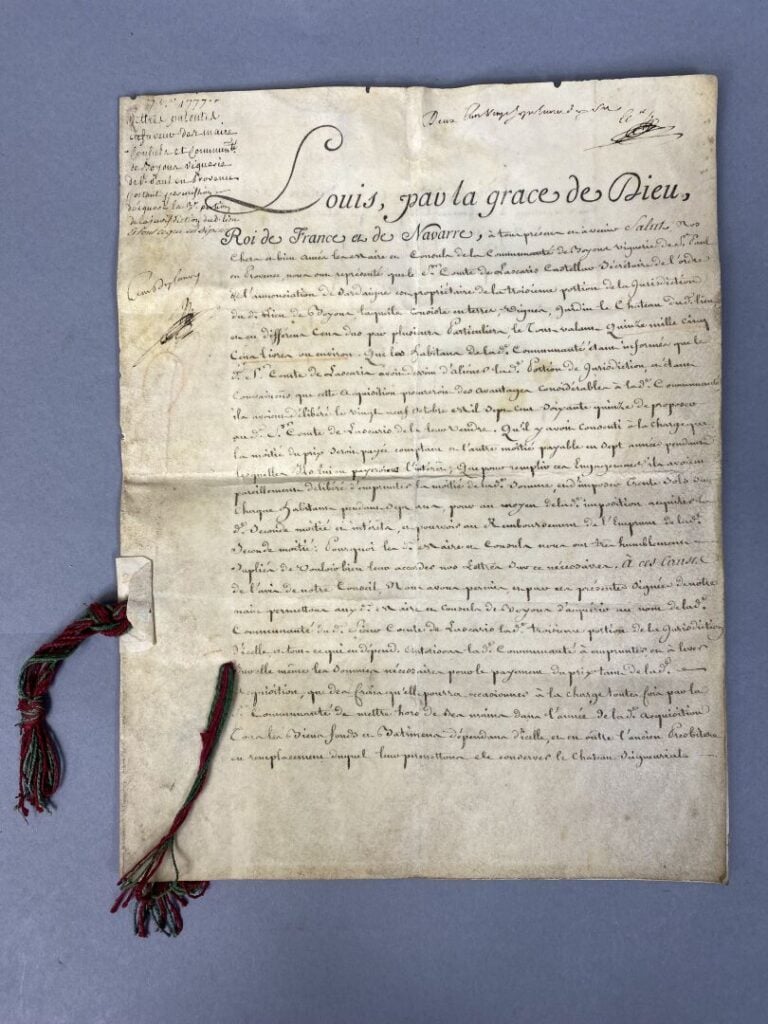 [SAINT PAUL de VENCE] - Pièce in folio. 2 pages manuscrites sur vélin, datée de…