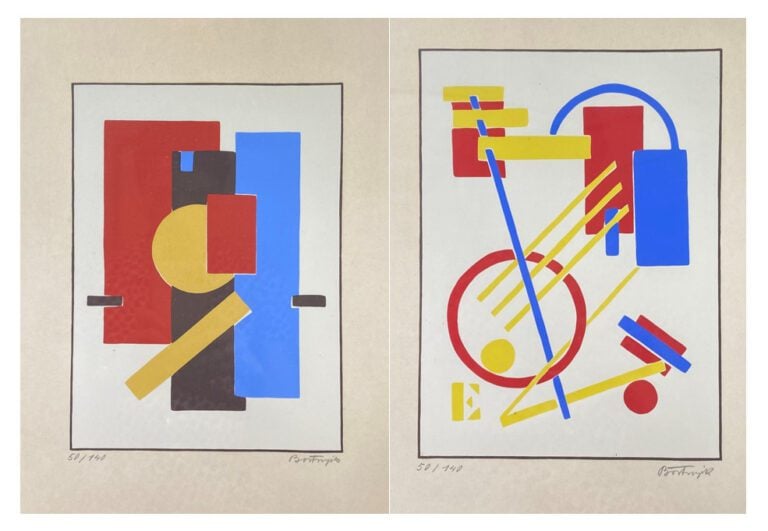 Sandor BORTNYIK (1893-1976) - Sans titre - Deux lithographies - Signées en bas…